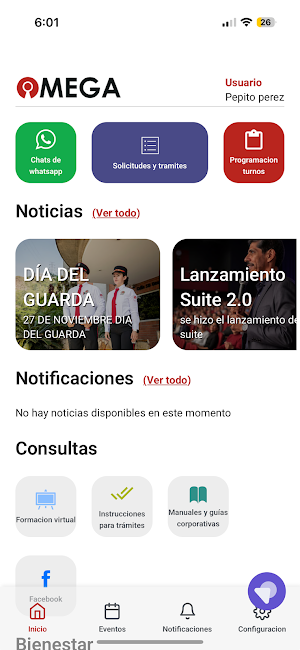 Omega app Screenshot 1