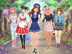 Kawaii High School Fashion - Anime Makeover Screenshot 0