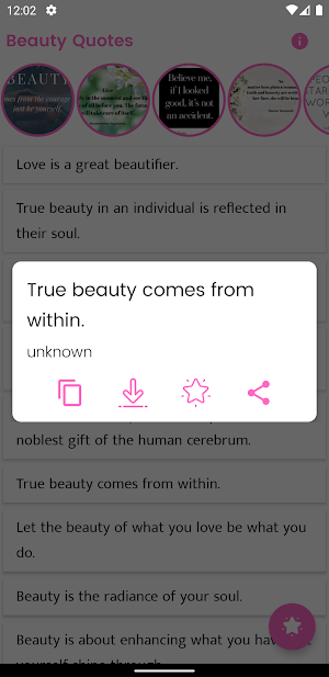 Beauty Quotes and Sayings Screenshot 3