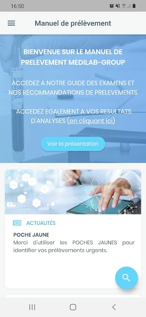 LBM MEDILAB GROUP - Catalogue des examens Screenshot 0