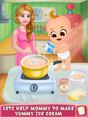 Mommy Homemade Ice Cream Cooking Screenshot 1