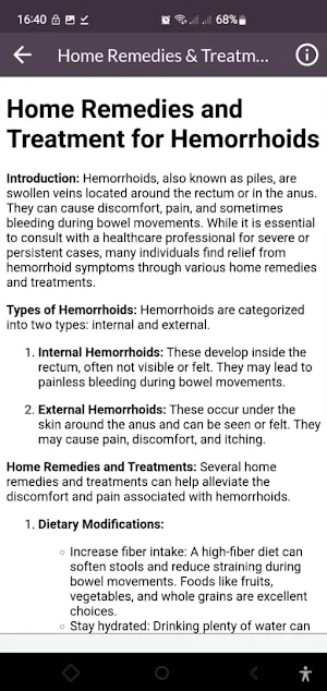 Hemorrhoid Remedy & Treatment Screenshot 3