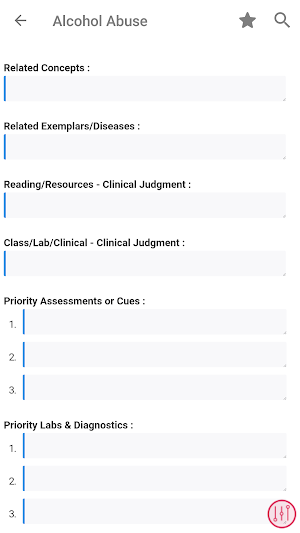 NurseThink® NoteBook Screenshot 3