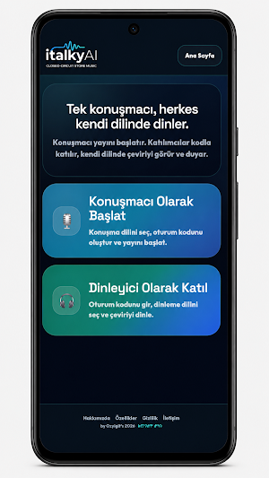 italkyAI: Çeviri ve AI Radyo Screenshot 2