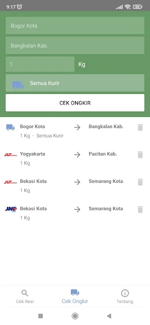 Onyx - Cek Resi & Ongkos Kirim Screenshot 1