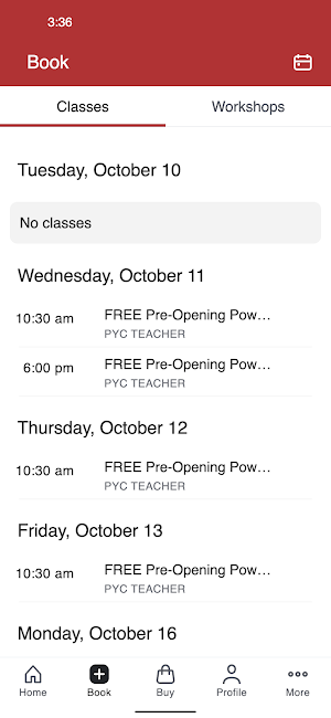 Power Yoga Collective Screenshot 1