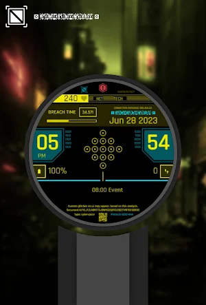 Cyberpunk Neon Watch Face Screenshot 2