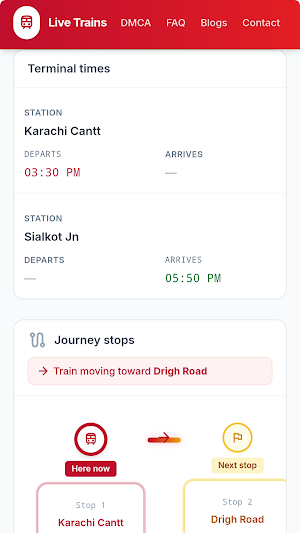 Pakistan Live Trains Screenshot 3