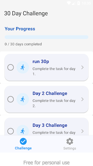 Thirty Day Challenge Screenshot 3