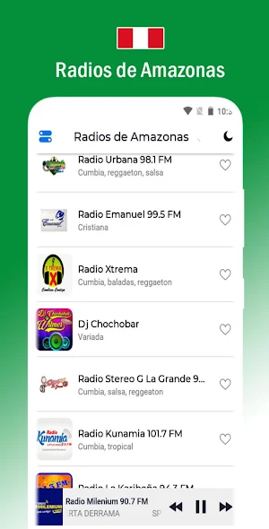 Radios de Amazonas Perú Screenshot 2