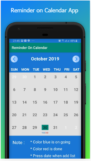 Reminder On Calendar Screenshot 0