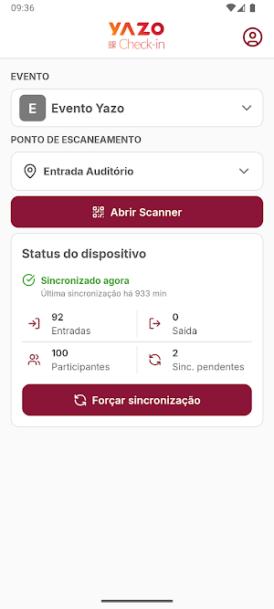 Yazo Check-in Screenshot 1