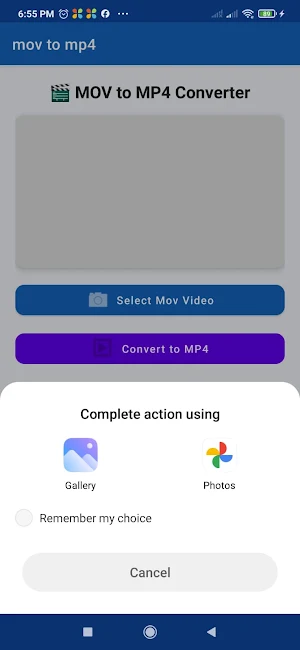 mov to mp4 converter Screenshot 1