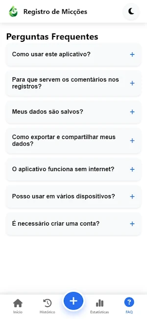 Monitor de Micções Screenshot 1