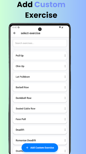 GymLogger: With Progress Graph Screenshot 2