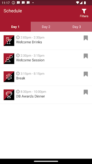 Life Fitness Events Screenshot 2