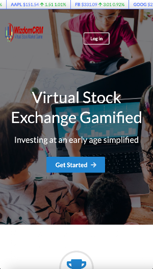 WizdomCRM Virtual Stock Market Screenshot 0