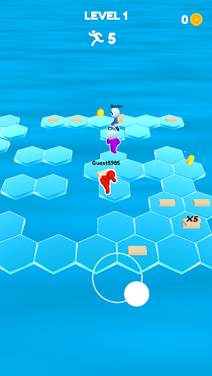 Hexagon fall heroes Screenshot 2