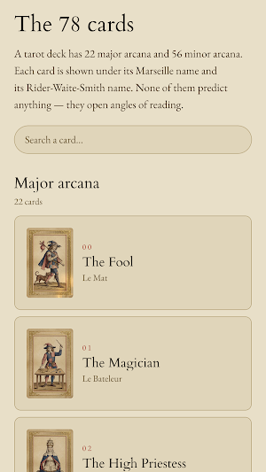 Arcane78: Tarot Card Reading Screenshot 3