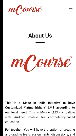 mCourse Screenshot 0