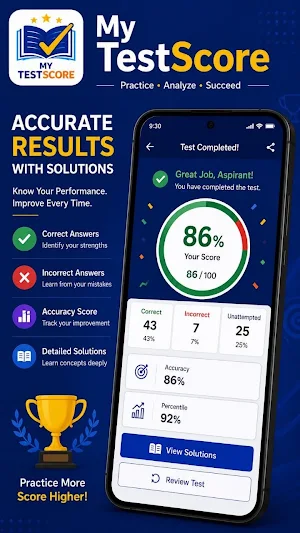 My TestScore- Mock test & PYQ Screenshot 2