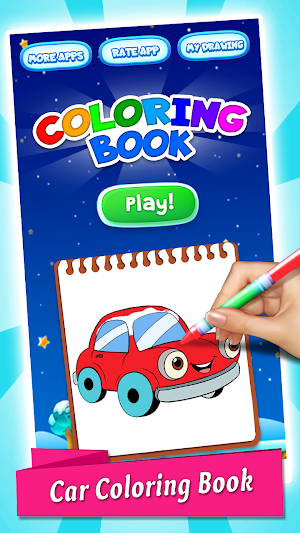 Cars Coloring Book & Drawing Book Screenshot 0