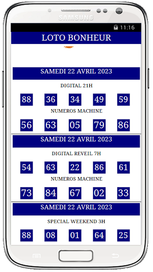 LOTO BONHEUR Screenshot 2
