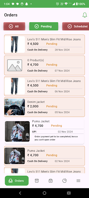 Urbandrops Seller Screenshot 1