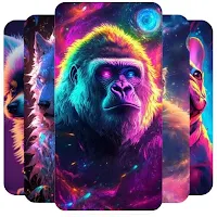 Neon Animals Wallpaper