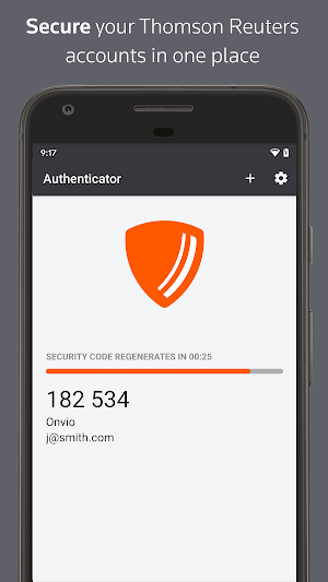 Thomson Reuters Authenticator Screenshot 0