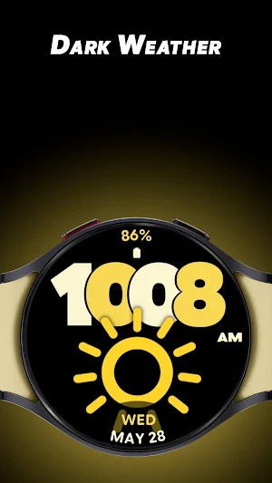 Dark Weather - Watch face Screenshot 0