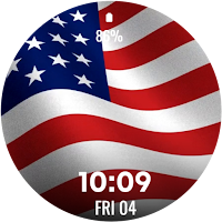 3D USA Flag Watch Face