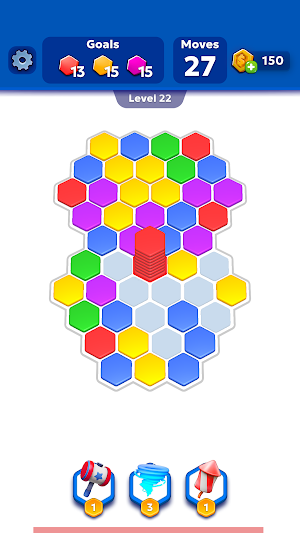 Pile Pop - Hexa Tile Puzzle Screenshot 0