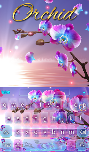 Orchid Animated Keyboard + Live Wallpaper Screenshot 1
