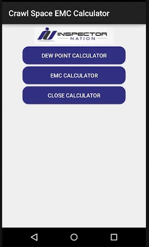 Crawl Space EMC Calculator Screenshot 0
