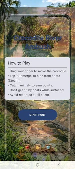 Crocodile river Screenshot 0