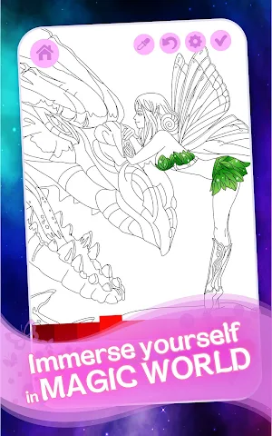 Fantasy Coloring Book Screenshot 1