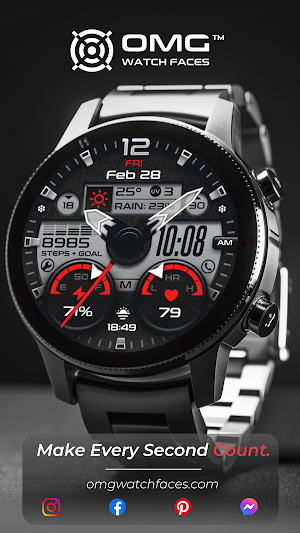 OMG 343 Hybrid Retro Watch Screenshot 1