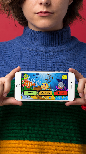 Retro Fish Game for cognitive skills Screenshot 1