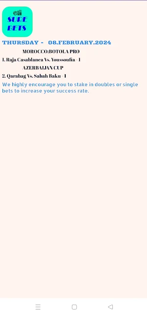 SURE BETS - Football Odds Screenshot 1