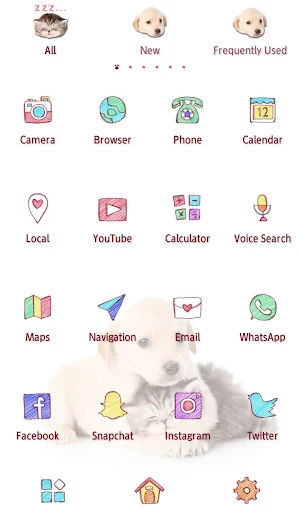 Puppy and Kitten Theme Screenshot 2