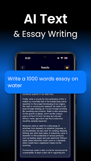 Plus AI Essay Writing Screenshot 1
