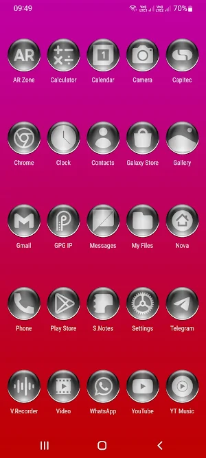 Gray Pixl Glass Icon Pack Screenshot 1