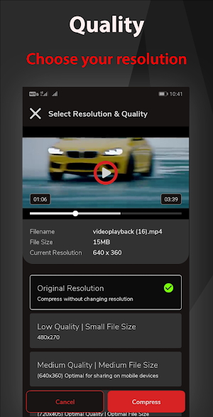 Proton Video Compressor | Resize & Shrink Videos Screenshot 2