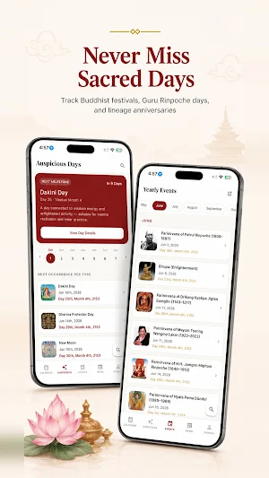 Nyingmapa Lunar Calendar Screenshot 2