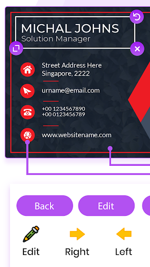 Business Card Maker - Visiting Screenshot 2