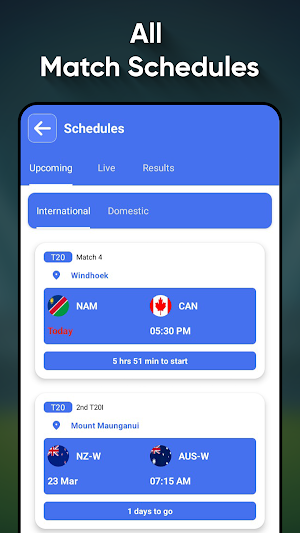 Crickss - Cricket Live Score Screenshot 0