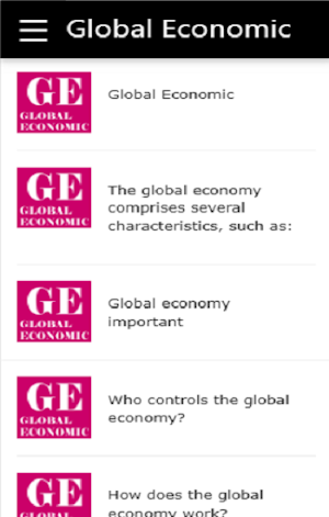 Global economics Screenshot 0