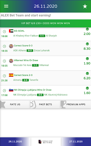 Alex Ferguso VIP Correct Score Betting Tips Screenshot 0