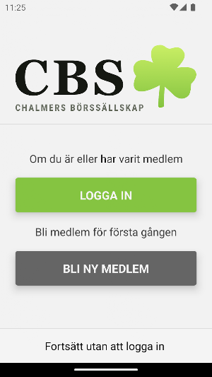 CBS - Chalmers Börssällskap Screenshot 1